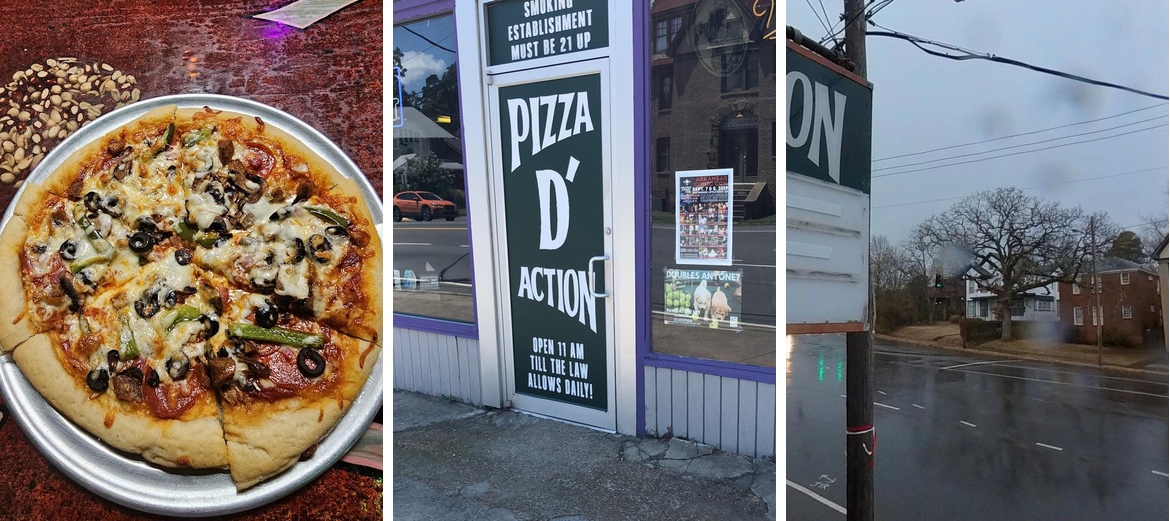 Pizza D'Action Menu