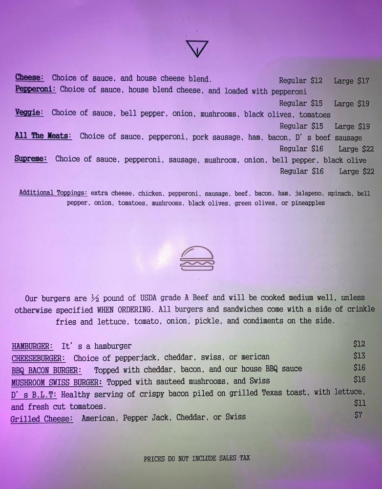 Pizza D'Action Menu image 2